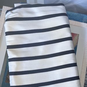 Blue & White Striped Shower Curtain